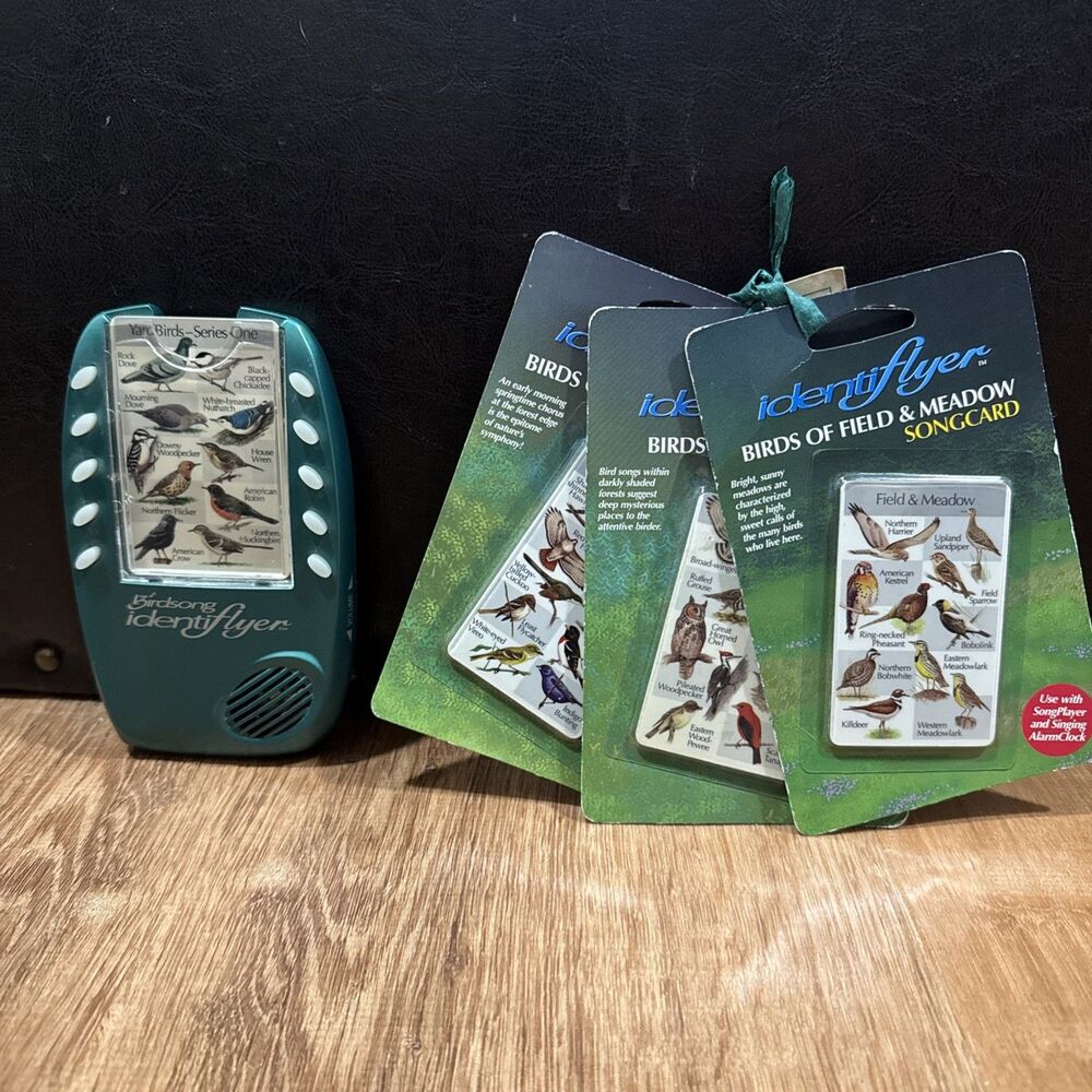 BIRDSONG IdentiFLYER  4 Cards Manual  Handheld Electronic Bird Call /Works